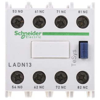 Blocco di contatti ausiliari Schneider Electric, 4 contatti, 1NO + 3NC, montaggio frontale, serie LADN