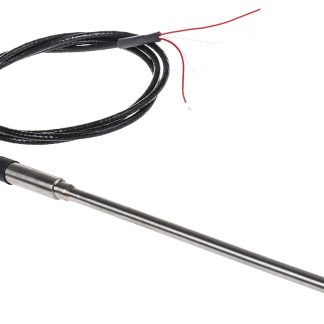 Sensore RTD PT100 RS PRO, Ø 6mm, L. 150mm + 1m, +200°C max