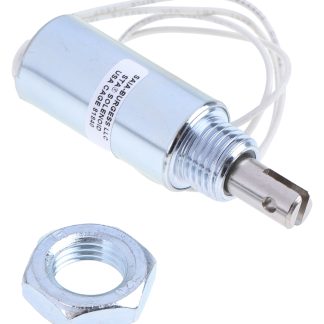 Solenoide lineare A trazione Saia-Burgess, 24 V c.c., corsa max. 17.8mm, tenuta 12.8N