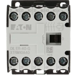 Contattore Eaton, 4 poli, 4NO, 3 A, bobina 24 V c.c.