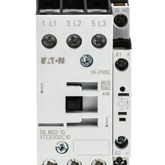 Contattore Eaton, 3 poli, 3 NO, 32 A, 15 kW, bobina 24 V c.c.