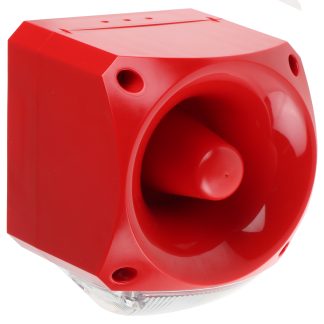 Segnalatore acustico e luminoso Klaxon serie Nexus, Trasparente, 110, 230 V c.a., 105dB a 1 m