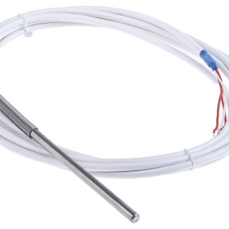 Sensore RTD PT100 Jumo, Ø 6mm, L. 100mm + 3m, +180°C max