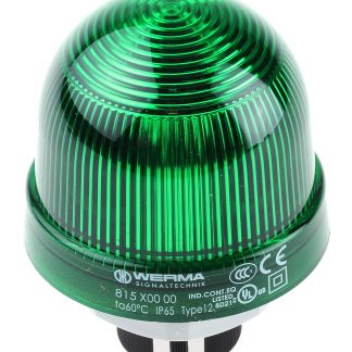 Segnalatore Fisso Werma, A incandescenza, Verde, 12 → 240 V c.a./c.c.