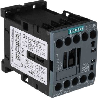 Contattore Siemens, serie Size S00, 3RT2, 3 poli, 3 NA, 7 A, 3 kW, bobina 24 V c.c.