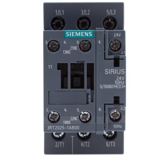 Contattore Contattore di potenza Siemens, serie Size S0, 3RT2, 3 poli, 3 NA, 16 A, 7,5 kW, bobina 24 V c.a.