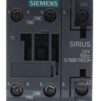 Contattore Contattore di potenza Siemens, serie Size S0, 3RT2, 3 poli, 3 NA, 25 A, 11 kW, bobina 24 V c.a.