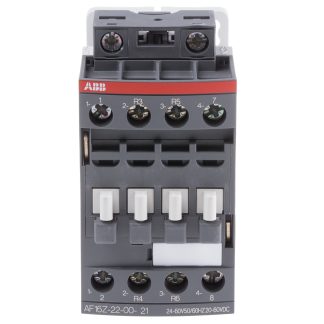 Contattore ABB, serie AF, 4 poli, 2 NO + 2 NC, 30 A, 7,5 kW, bobina 60 V c.c.