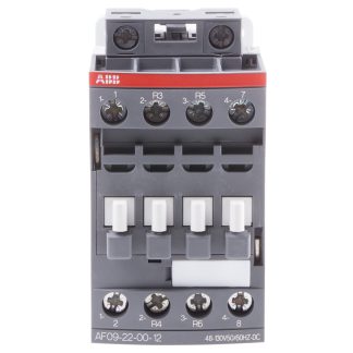 Contattore ABB, serie AF, 4 poli, 2 NO + 2 NC, 25 A, 4 kW, bobina 110 V c.a./c.c.