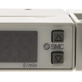Regolatore di flusso SMC, flusso 0,2 → 10 l/min, PNP, Ø tubo 4 mm