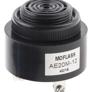 Cicalino Moflash, 12 V, 95dB a 1 m, IP55, montaggio a pannello