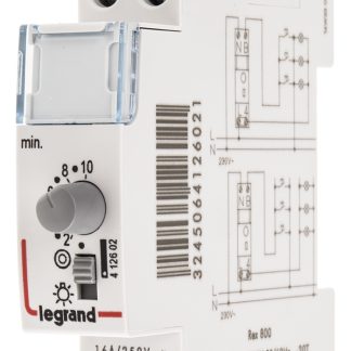 Temporizzatore per guida DIN Legrand, SPST, 230 V ca, Minuti,Secondi