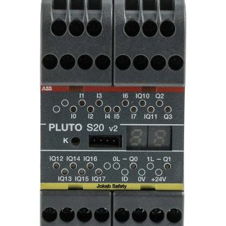 Controller di sicurezza ABB 2TLA, 20 I/O, Pluto, Modbus, 16 ingressi, 4 uscite, 24 V c.c.