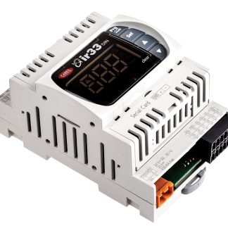 Termoregolatori PID Carel DN33, 24 V c.a. / c.c., 144 x 70mm, 2 uscite Relè