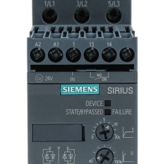 Avviatore soft-start Siemens, 3 fasi, 3 kW, 480 V CA, IP20