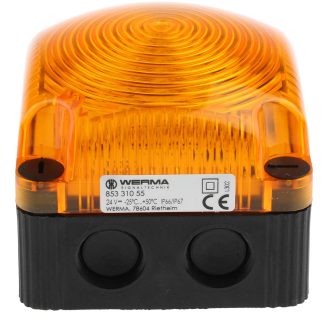 Segnalatore Flash doppio Werma, LED, Giallo, 24 V c.c.
