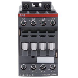 Contattore ABB, serie AF, 4 poli, 4 NA, 45 A, 11 kW, bobina 24 V ca/cc