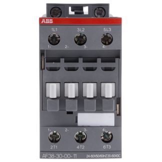 Contattore ABB, serie AF, 3 poli, 3 NA, 50 A, 18,5 kW, bobina 24 V ca/cc