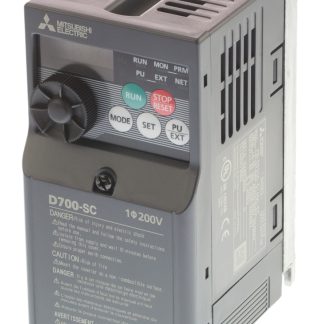 Inverter Mitsubishi Electric, 0,2 kW, 230 V c.a., 1 fase, 0.2 → 400Hz