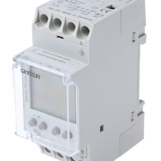 Temporizzatore per guida DIN Grasslin, 110 → 230 V c.a., 1 canale, Ore,Minuti, Digitale