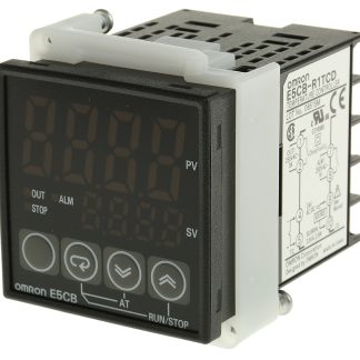 Termoregolatori PID Omron E5CB, 24 V ca / cc, 48 x 48mm, 1 uscita Relè