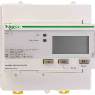 Contatore di energia Schneider Electric, iEM3100, 1-3 fasi, display LCD a 10 cifre