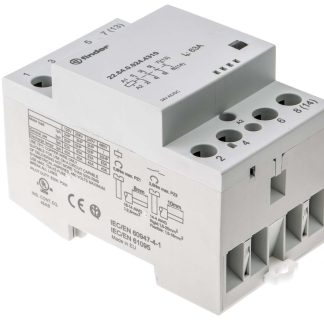 Contattore Finder, serie 22, 4 poli, 4NA, 63 A, 5 W, bobina 24 V c.a., 24 V c.c.