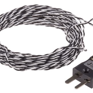 Termocoppia a giunzione esposta tipo J, Ø sonda 1/0.2mm, lungh. sonda 5m, +250°C