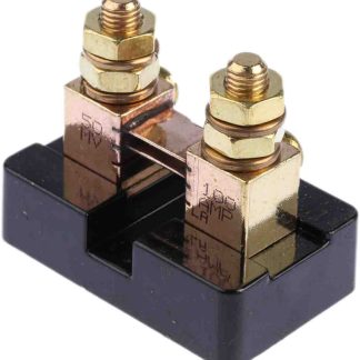 Shunt con terminale in ottone Murata Power Solutions, max 100 A, 50mV, precisione ±0,25 %