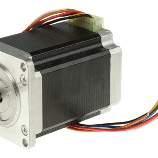 Motore passo passo Ibrido, Albero singolo Sanyo Denki, coppia 1.27Nm, ang. 1.8°, 24 V,Ø asta 6.35mm