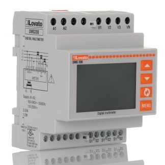 Contatore di energia Lovato, DMG200, 1-2-3 fasi, display LCD