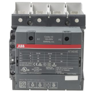 Contattore ABB, serie AF, 4 poli, 4NO, 200 A, 75 kW, bobina 230 V ca