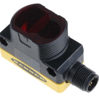 Sensore fotoelettrico Rettangolare Banner, a diffusione, rilevamento 200 mm, uscita NPN/PNP