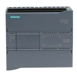CPU PLC Siemens SIMATIC S7-1200, ingressi: 14 (digitale, 2 interruttori come analogico), uscite: 10 (uscita digitale,