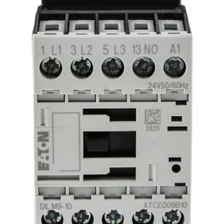 Contattore Eaton, 3 poli, 3 NA, 9 A, 4 kW, bobina 24 V c.a.