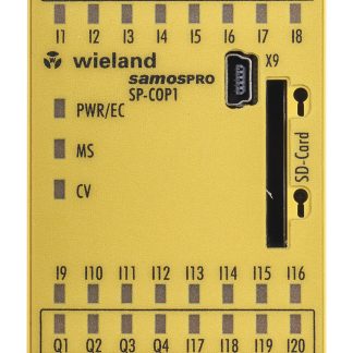 Controller di sicurezza Wieland SP-COP, 24 I/O, samos PRO, USB, 20 ingressi, 4 uscite, 16,8 → 30 V c.c.