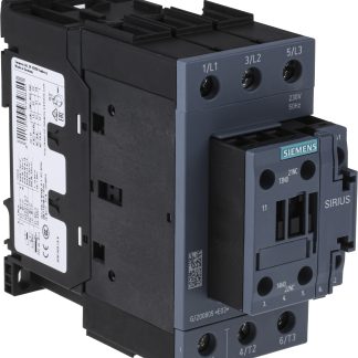 Contattore Siemens, serie Size S2, 3RT2, 3 poli, 3 NA, 50 A, 22 kW, bobina 230 V c.a.