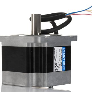 Motore passo passo Ibrido, Albero singolo Sanyo Denki, coppia 3.30Nm, ang. 1.8°, 100 V,Ø asta 14mm