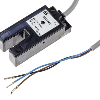 Sensore fotoelettrico a forcella RS PRO, a fascio diretto, rilevamento 7 mm, uscita PNP NA