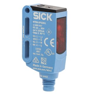 Sensore fotoelettrico Rettangolare SICK, a soppressione di sfondo, rilevamento 20 mm → 350 mm, uscita PNP