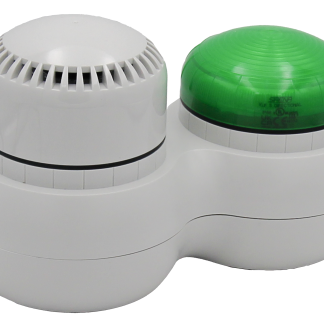 Segnalatore acustico e luminoso RS PRO, Verde, 120→ 240 V AC, 105dB a 1 m, IP66