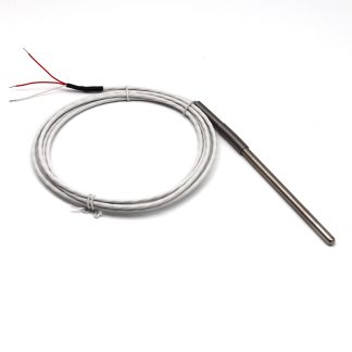 Sonda di temperatura PT100 Prosensor, Ø 6mm, L. 200mm + 1m, +250°C max