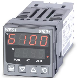 Termoregolatori PID West Instruments P6100+, 24 → 48 V c.a./c.c., 48 x 48mm, 2 uscite Relè