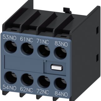 Blocco interruttore ausiliario Siemens, 4 contatti, 2NC + 2NO, montaggio a innesto, serie 3RH29