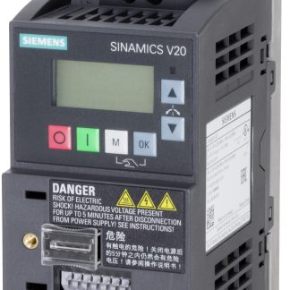 Inverter Siemens, 0,37 kW, 230 V c.a., 1 fase, 0 → 550Hz