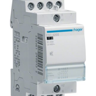 Contattore Hager, serie ESC, 4 poli, 4NO, 25 A, 2,8 VA, bobina 230 V ca