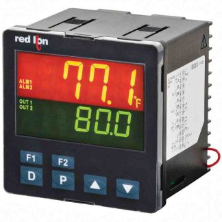 Termoregolatori PID Red Lion PXU, 24 V c.c., 95.8 x 95.8mm, 2 uscite 4 -20 mA c.c., relè