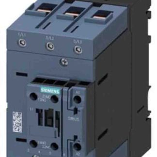 Contattore Siemens, serie Size S3, 3RT2, 3 poli, 1 NO + 1 NC, 80 A, 37 kW, bobina 24 V c.c.