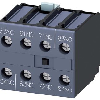 Contatto ausiliario Siemens, 4 contatti, 2NC + 2NO, montaggio a innesto, serie 3RH1921