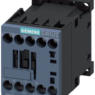 Contattore Reversibile Siemens, serie Size S00, 3RT2, 3 poli, 1NC, 12 A, 5,5 kW, bobina 24 V c.c.